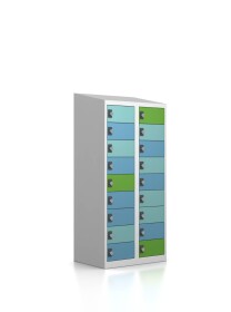 Ladeschrank mit USB-C Ladefunktion / 18 Fächer / Design "Morgentau"