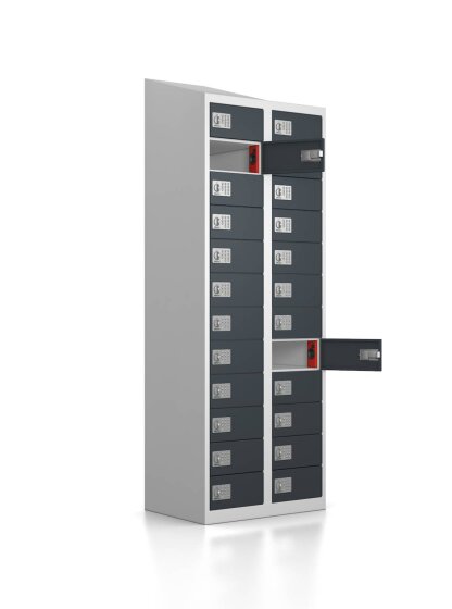 Ladeschrank mit elektronischem Schloss V3 - Anthrazitgrau - 24 Ladefächer