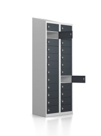 Wertfachschrank - 24 Fächer - Anthrazitgrau