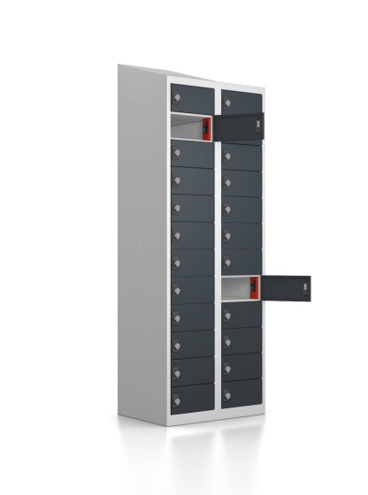 Ladeschrank - 24 Ladefächer - Anthrazitgrau