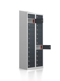 Ladeschrank - 24 Ladefächer - Anthrazitgrau