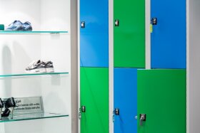 Schließfachschrank - 9 Fächer - Anthrazitgrau