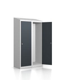 Spindschrank - 2 Fächer - Sonderbreite - Anthrazitgrau