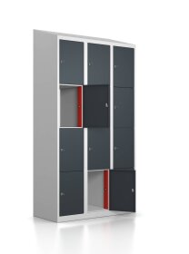 Ladeschrank -12 Ladefächer - Anthrazitgrau