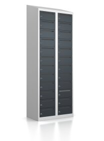 Wertfachschrank - 24 Fächer mit Posteinwurf Anthrazitgrau