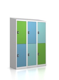 Gebrauchter Garderobenschrank - 6 Fächer - Design...