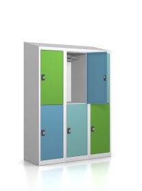 Gebrauchter Garderobenschrank - 6 Fächer - Design...