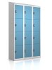 Schließfachschrank - 12 Fächer - Pastellblau