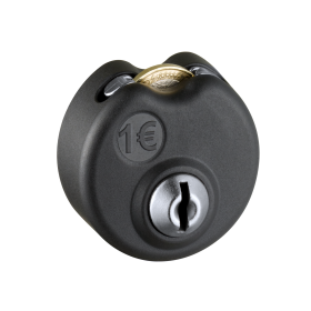 Gebrauchter Schließfachschrank - 12 Fächer - Lichtblau - Münzpfandschloss