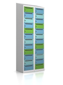 Wertfachschrank - 24 Fächer mit Posteinwurf Morgentau