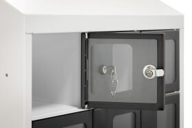 Handygarage 15 mit Sichtfenster und Zylinderschloss