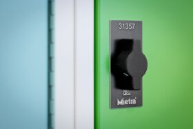 Wertfachschrank - 24 Fächer mit Posteinwurf Cremeweiß