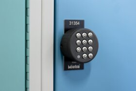 Wertfachschrank - 24 Fächer mit Posteinwurf Cremeweiß