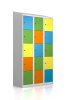 Gebrauchter Schließfachschrank - 15 Fächer - Design "Jahreszeiten"