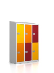 Garderobenschrank - 6 Fächer - elektronisches...