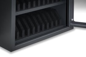Handybox - 1 Fach mit Sichtfenster für 30 Geräte - elektronisches Tastenschloss