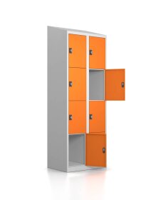 Gebrauchter Schließfachschrank mit 8 Fächern /...