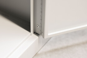 Gebrauchter Schließfachschrank mit 12 Fächern / bunt