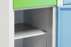 Einbauregal für Ladeschließfächer