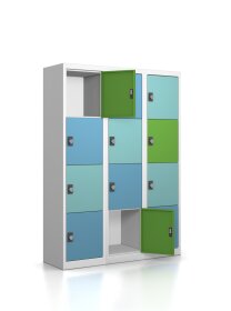 Gebrauchter Schließfachschrank mit 12 Fächern...