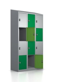 Gebrauchter Schließfachschrank mit 12 Fächern...