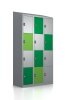 Gebrauchter Schließfachschrank mit 12 Fächern / Design 453