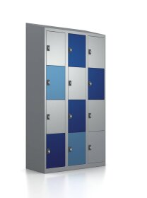 Gebrauchter Schließfachschrank mit 12 Fächern...